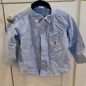 Toddler light blue collar shirt